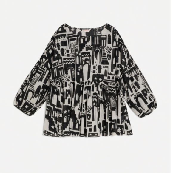 BRAND NEW Gorman Night light City Smock fit Cotton Blouse - Picture 5 of 5
